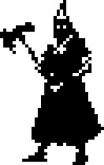 Dark Aesthetic Dithering Graphic Element