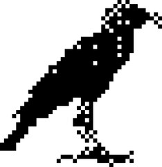 Dark Aesthetic Dithering Graphic Element