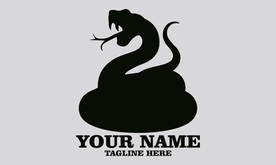 vector illustration of rattlesnake. Vintage rattlesnake etching engraving vector illustration, rattlesnake logo design