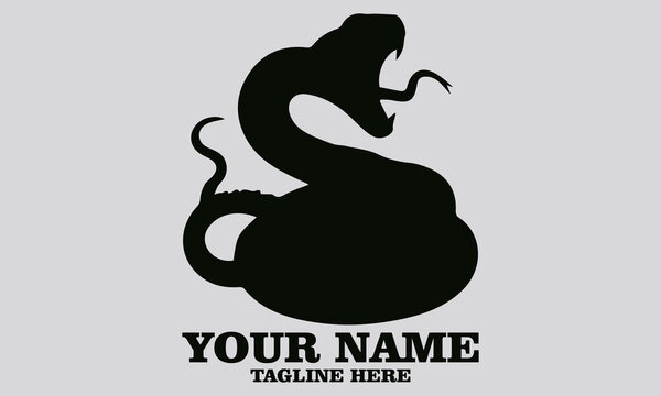 vector illustration of rattlesnake. Vintage rattlesnake etching engraving vector illustration, rattlesnake logo design