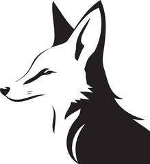 Fox silhouette vector artwork