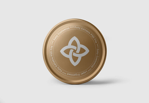 Round Pin Badge Mockup
