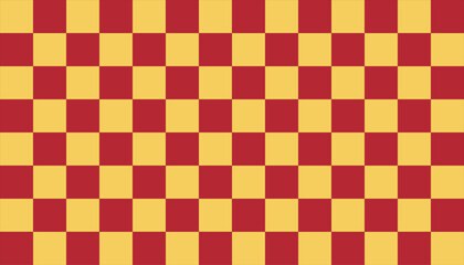 Yellow and red checkered pattern – traditional Japanese ichimatsu background