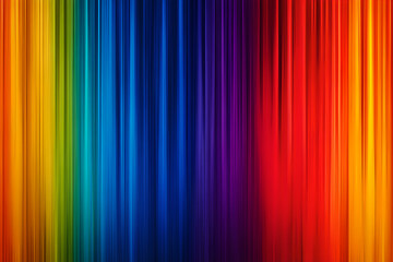 Abstract background with vertical lines in rainbow colors from yellow to orange to red to blue
