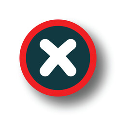 Obraz premium Red Cross Mark Icon