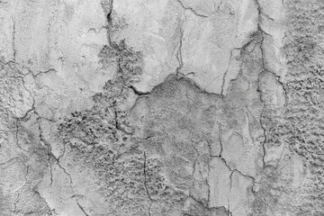 old gray cement wall or ancient city ground surface peel off and cracked concrete soil table by top view for empty broken floor background or retro backdrop antique construction to vintage wallpaper