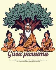 Obraz premium To the Ones Who Showed the Path – Happy Guru Purnima
