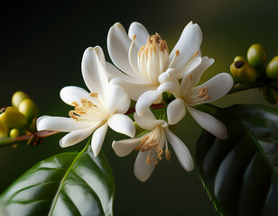 Fototapeta premium Close-up of a coffee flower