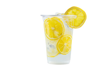 Refreshing Lemonade Festival Cup White Background Transparent Background