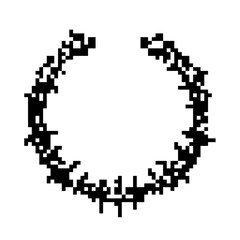 Dark Aesthetic Dithering Graphic Element