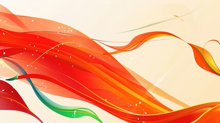 Republic Day Flyer Background: Ink Rhythms Convey Grand Narratives, Spreading a Visual Manifesto of the Blending of Fiery Passion and Celebratory Splendor