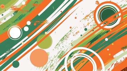 Republic Day Flyer Background: Ink Rhythms Convey Grand Narratives, Spreading a Visual Manifesto of the Blending of Fiery Passion and Celebratory Splendor