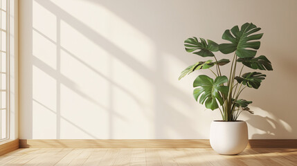 Fototapeta premium interior of a room, Minimalist vibes, maximalist peace.
