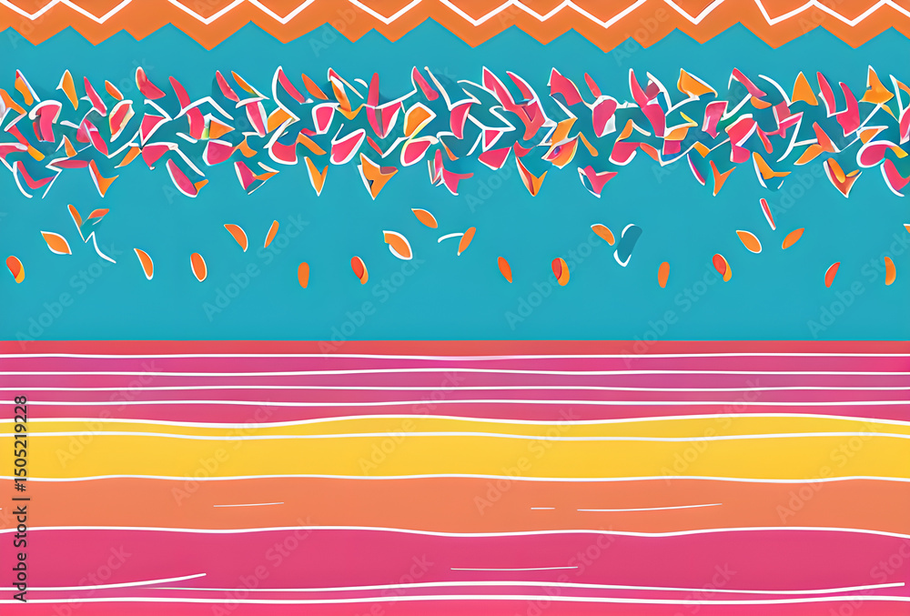 Poster colorful abstract background multicolored spirals pop art geometric effect and muted colors. digital