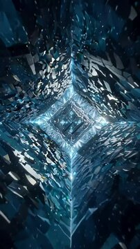 Tetragonal crystal structure takes shape in deep space