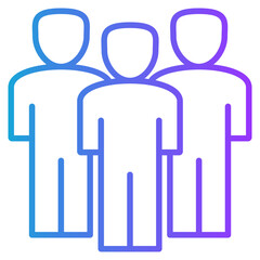 Customer gradient color icon