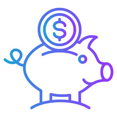 Cost Savings gradient color icon