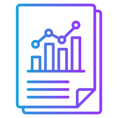 Reporting gradient color icon