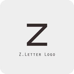 Fototapeta premium Vector logo design with the letter Z symbol is simple, clear, bold, easy to remember, elegant, easy to apply on a large or small scale