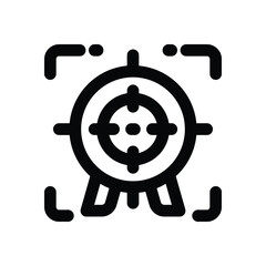 focus line icon. Clean and minimalist vector icon for websites, mobile apps, presentations, and logos. Fully scalable and customizable for any project.