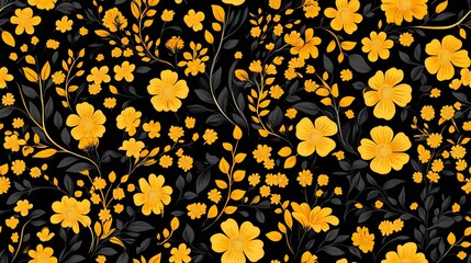 Red and gold floral design in traditional Khokhloma style, great for ethnic print materials, souvenir packaging, and heritage branding.