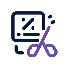 discount duotone icon. Sleek and modern vector icon for websites, mobile apps, marketing materials, and corporate design. Fully scalable and ready to use.