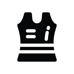 singlet glyph icon. Strong and solid vector icon for websites, mobile interfaces, presentations, and visual branding. High quality and easy to edit.