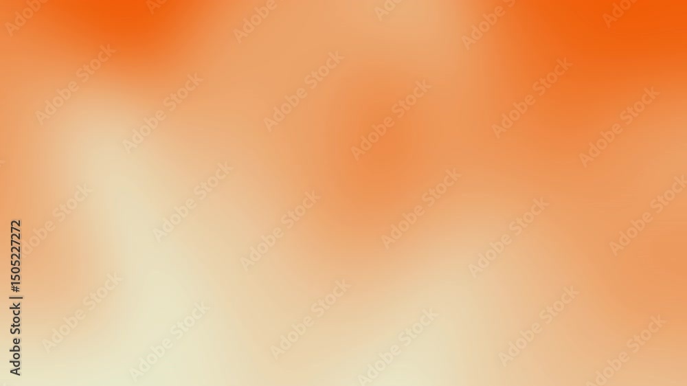 Poster Soft orange and cream gradient background with a warm, smooth transition, creating a gentle and calming abstract effect, Abstract texture Gradient motion Background animation.