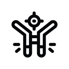 antibody line icon. Clean and minimalist vector icon for websites, mobile apps, presentations, and logos. Fully scalable and customizable for any project.