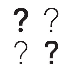 Multiple Question Mark Icons Set