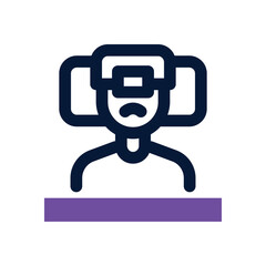 Fototapeta premium fever duotone icon. Sleek and modern vector icon for websites, mobile apps, marketing materials, and corporate design. Fully scalable and ready to use.