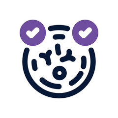 probiotic duotone icon. Sleek and modern vector icon for websites, mobile apps, marketing materials, and corporate design. Fully scalable and ready to use.