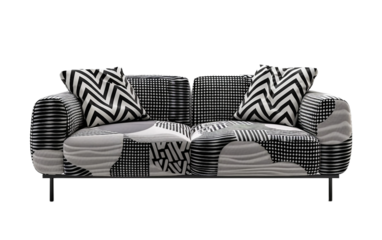 Modern Seating on transparent background PNG.