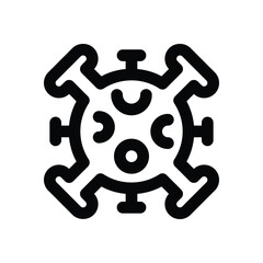 Fototapeta premium virus line icon. Clean and minimalist vector icon for websites, mobile apps, presentations, and logos. Fully scalable and customizable for any project.