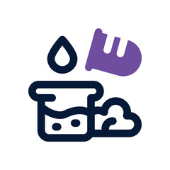 chemical reaction duotone icon. Sleek and modern vector icon for websites, mobile apps, marketing materials, and corporate design. Fully scalable and ready to use.