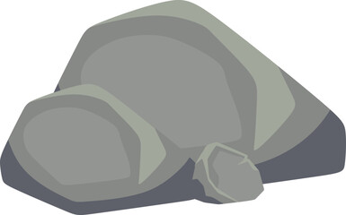 Rock Stones Illustration Flat