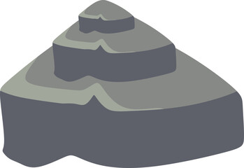 Rock Stones Illustration Flat