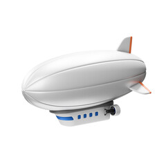 Fototapeta premium zeppelin air vehicle 3d illustration