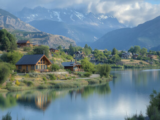 Fototapeta premium lake in the mountains