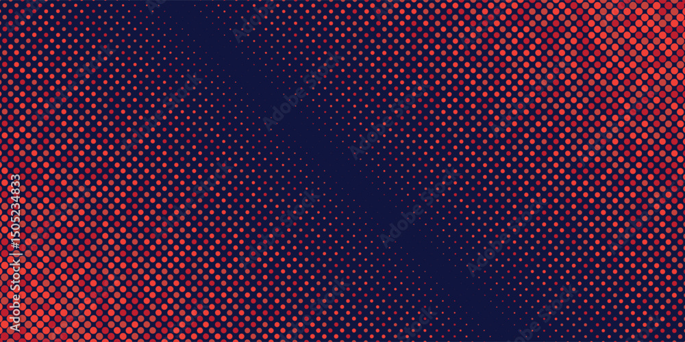 Poster modern dots halftone blue color pattern gradient texture with technology digital background. dots po