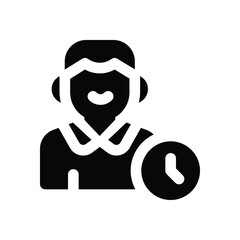 dedication glyph icon. Strong and solid vector icon for websites, mobile interfaces, presentations, and visual branding. High quality and easy to edit.