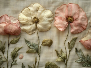 poppy flowers background