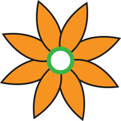 abstract flower vector