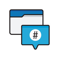 Obraz premium Social Media Day Sticker