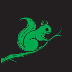 Hand Drawn Squirrel Sitting on Tree Branch,
Minimalist Squirrel Line Art Illustration,
Cute Forest Animal Squirrel Drawing,
Black and White Squirrel Outline Design,
Sketch Style Squirrel on Branch Art