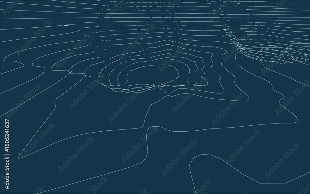 Poster wireframe surrounding contour. topographic element pattern for background. landscape topography cont
