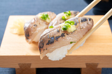 鯵の握り鮨