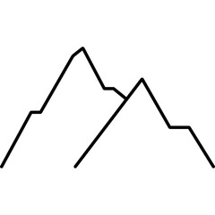 A Clean Mountain Outline