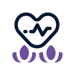 wellness duotone icon. Sleek and modern vector icon for websites, mobile apps, marketing materials, and corporate design. Fully scalable and ready to use.