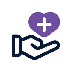 treatment duotone icon. Sleek and modern vector icon for websites, mobile apps, marketing materials, and corporate design. Fully scalable and ready to use.
